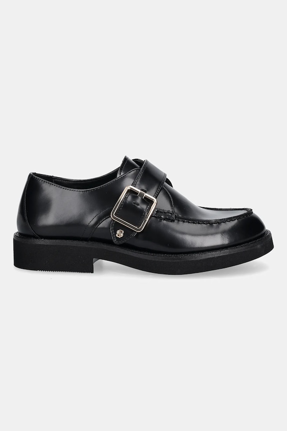 Kožené poltopánky BOSS Eleri 50548740.001 čierna AW25