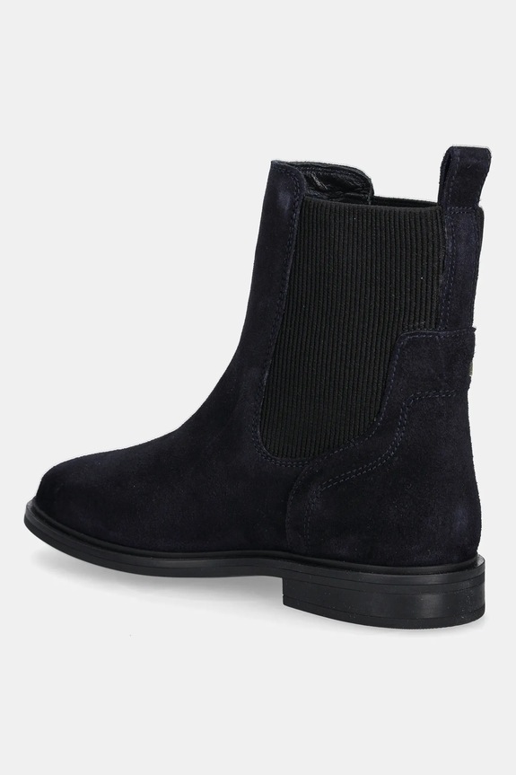 Boty Semišové kotníkové boty Tommy Hilfiger FLAG SUEDE CHELSEA BOOT FW0FW08780 námořnická modř