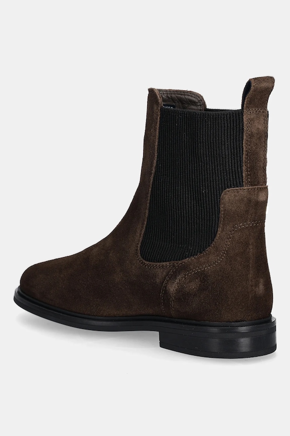 Boty Semišové kotníkové boty Tommy Hilfiger FLAG SUEDE CHELSEA BOOT FW0FW08780 hnědá