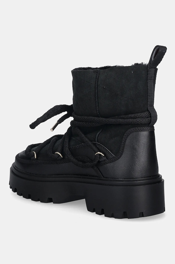 Παπούτσια Μπότες χιονιού Tommy Hilfiger REAL SHEARLING LACEUP FW0FW08996 μαύρο