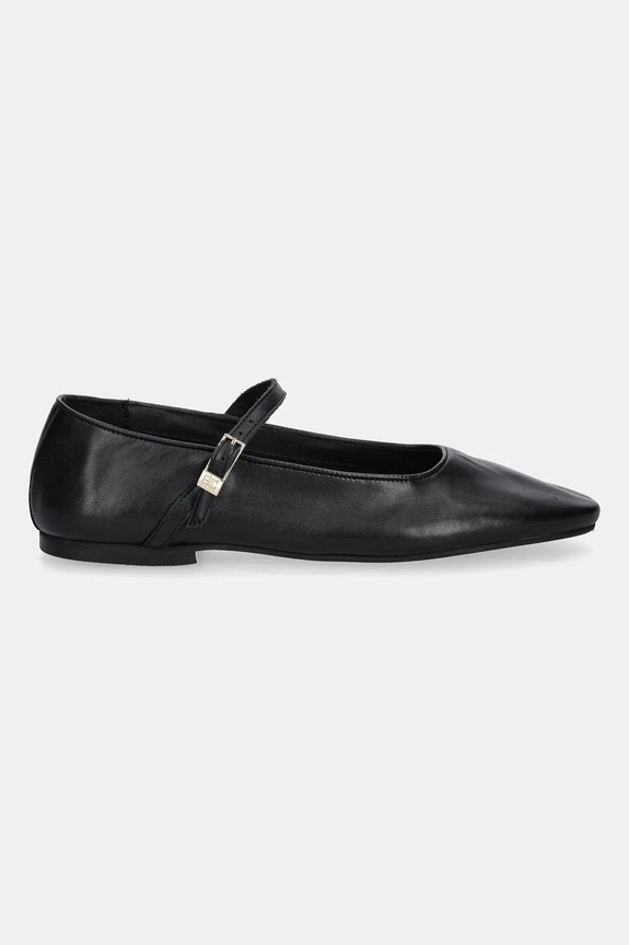 Tommy Hilfiger baleriny skórzane SMOOTH LEATHER MARYJANE FW0FW09152 czarny AW25