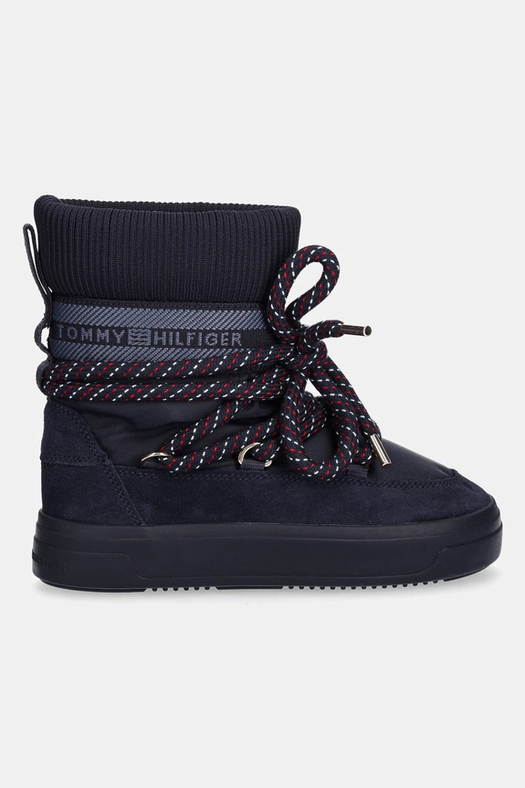 Tommy Hilfiger stivali da neve TOMMYTECH RWB SNOWBOOT WARM FW0FW09163 blu navy AW25