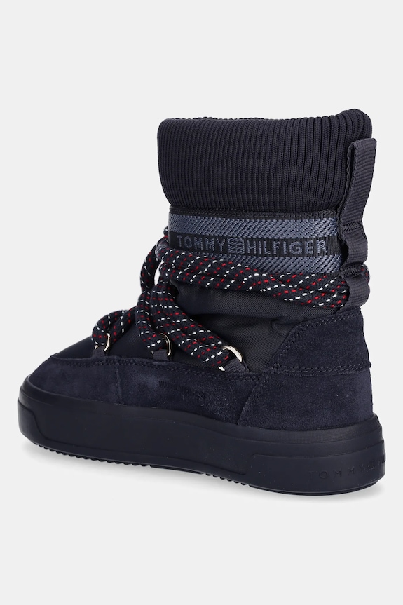 Scarpe Tommy Hilfiger stivali da neve TOMMYTECH RWB SNOWBOOT WARM FW0FW09163 blu navy