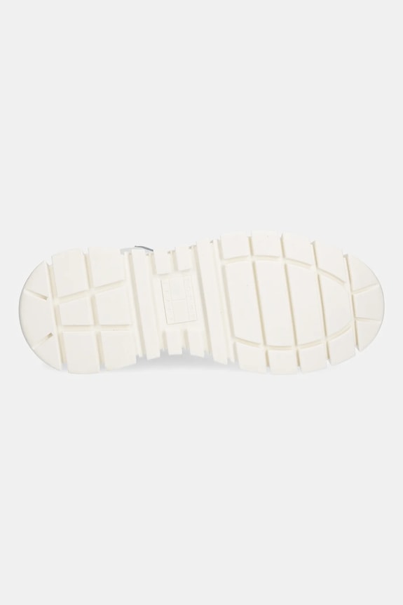 Kožené tenisky Tommy Jeans TJW VULC FLATFORM LEOPARD EN0EN02858 biela