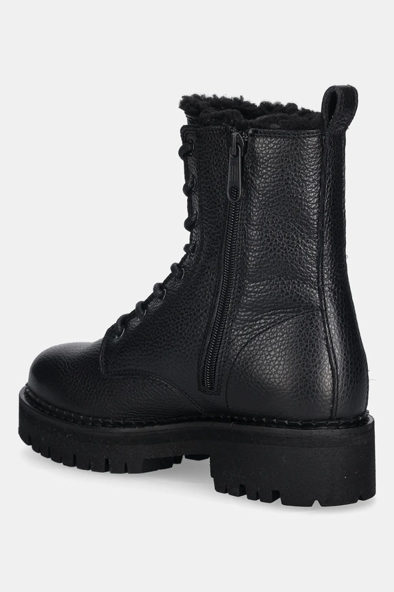 Obuv Kožené členkové topánky Tommy Jeans TJW URBAN LACEUP BOOT WL EN0EN02906 čierna