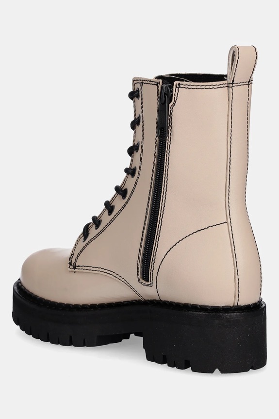 Obutev Usnjeni nizki škornji Tommy Jeans TJW URBAN LACE UP BOOT EN0EN02907 bež
