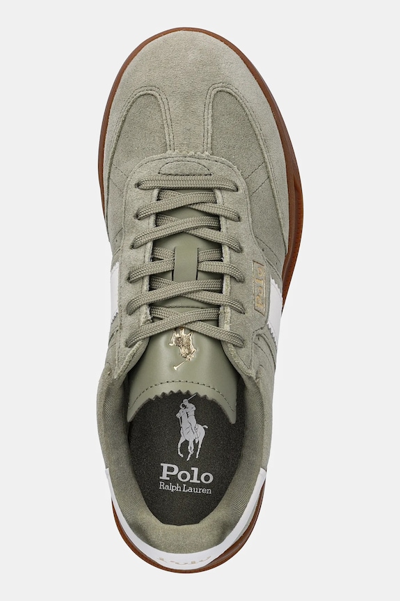 Polo Ralph Lauren sneakers din piele intoarsă Htr Aera verde 804956688009.300