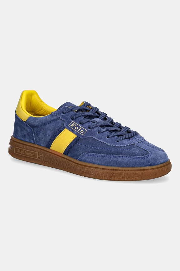 Semišové tenisky Polo Ralph Lauren Bedford plochá námořnická modř 804975536001.410