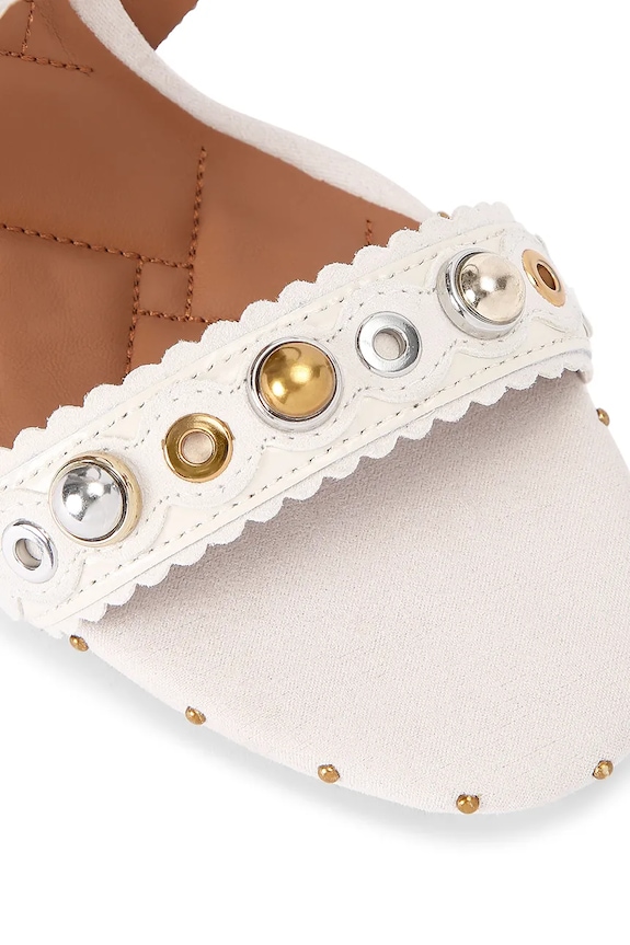 Obuća Štikle Kurt Geiger London Mini Bow Eyelet Sandal 4711944109.BONECOMB bež