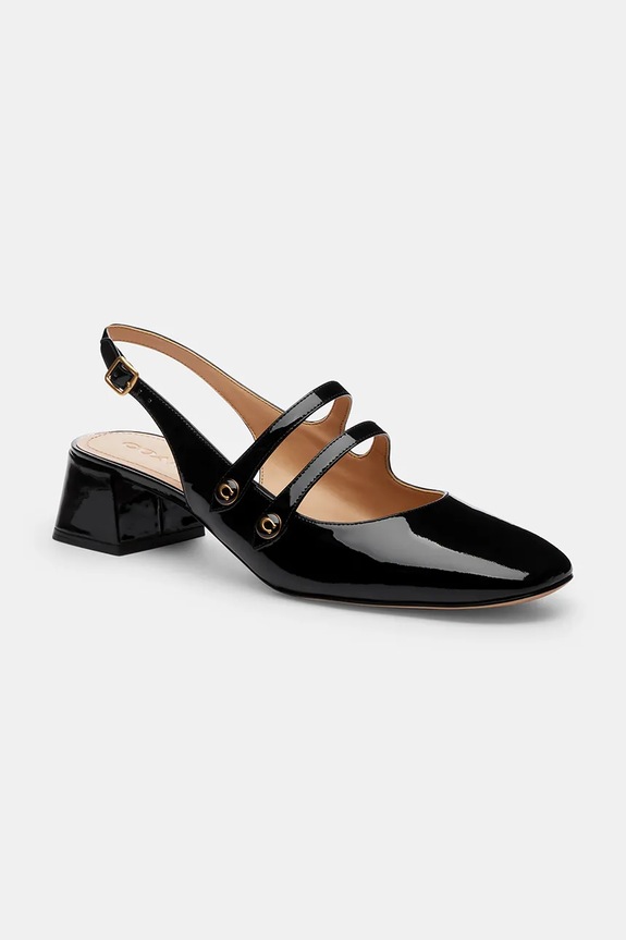 Coach leather court shoes Winley Slingback Mary Jane CAS42.BLK black AW25
