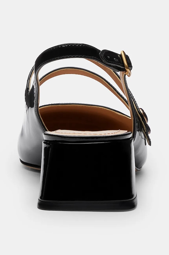 Shoes Coach leather court shoes Winley Slingback Mary Jane CAS42.BLK black