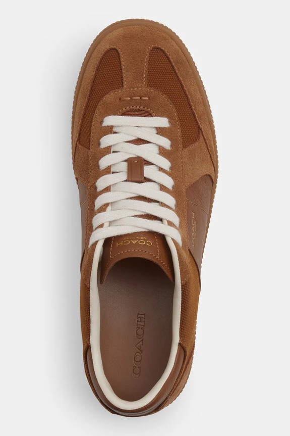 Coach sneakersy skórzane Ellis Sneaker brązowy CBX21.Y2G