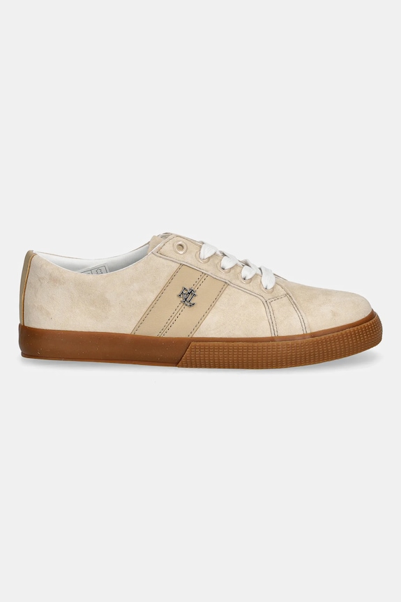 Lauren Ralph Lauren sneakers in camoscio Janson II 802868344004.101 beige AW25
