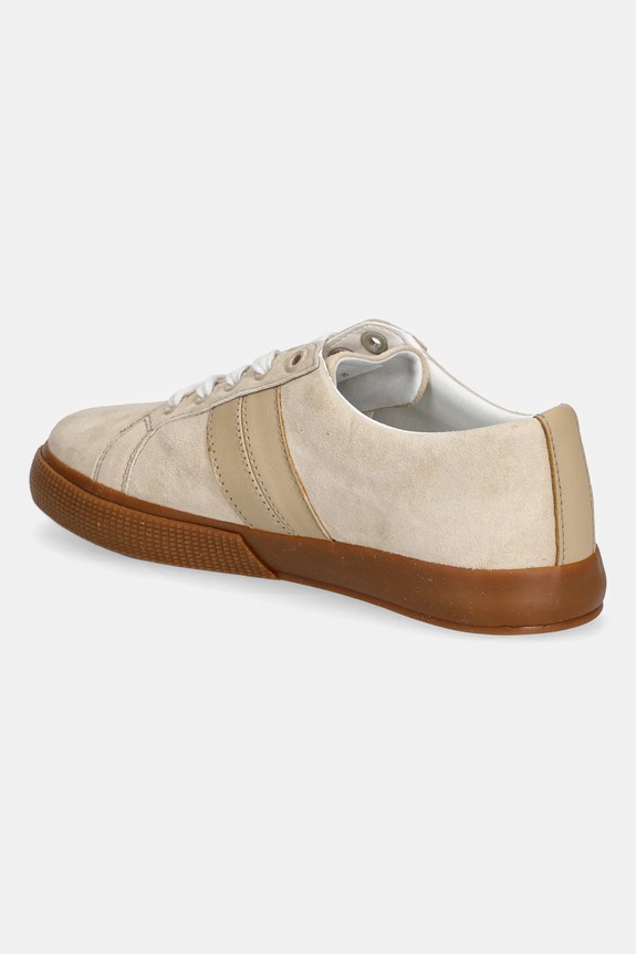 Scarpe Lauren Ralph Lauren sneakers in camoscio Janson II 802868344004.101 beige