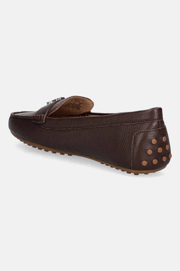 Cipők Lauren Ralph Lauren bőr mokaszin Barnsbury 802942768016.200 barna