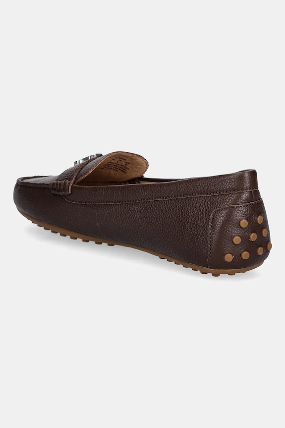 Cipők Lauren Ralph Lauren bőr mokaszin Barnsbury 802942768016.200 barna
