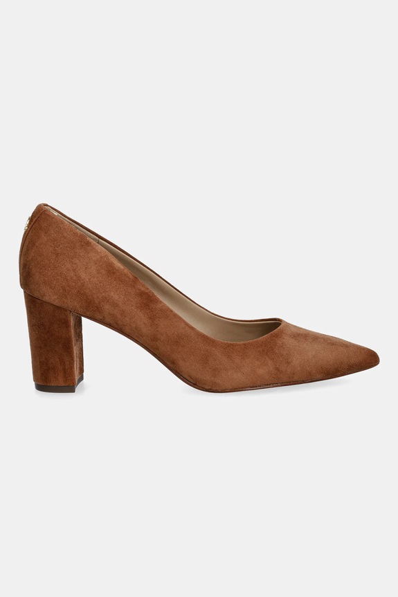 Lauren Ralph Lauren magassarkú cipő velúrból Lanette Blkh 802967743002.200 barna AW25