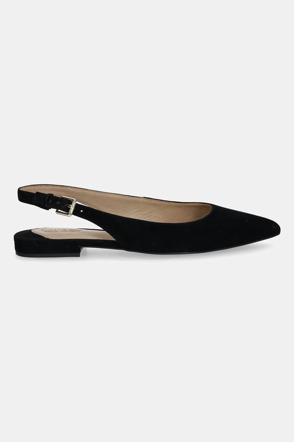 Lauren Ralph Lauren ballerine in pelle scamosciata Londyn Slbck 802967746001.001 nero AW25