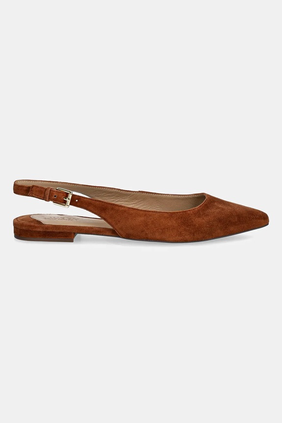 Semišové baleríny Lauren Ralph Lauren Londyn Slbck 802967746002.200 hnedá AW25