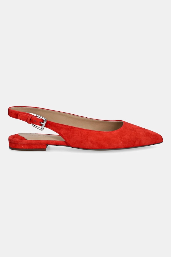 Balerinke iz semiša Lauren Ralph Lauren Londyn Slbck 802967746004.600 rdeča AW25