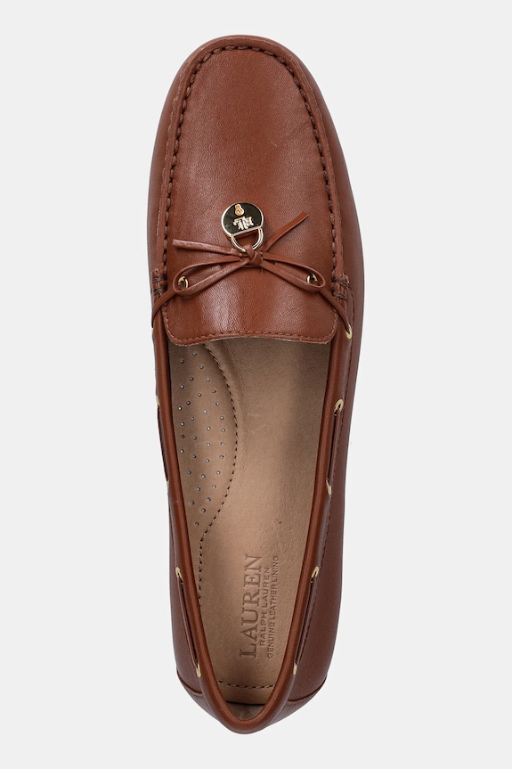 Kožené mokasíny Lauren Ralph Lauren Wylie hnědá 802967751002.200