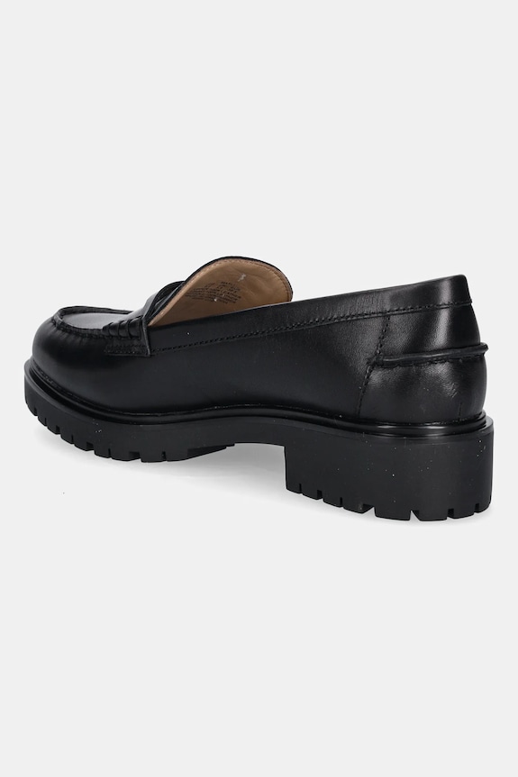 Παπούτσια Δερμάτινα μοκασίνια Lauren Ralph Lauren Marli 802967752001.001 μαύρο