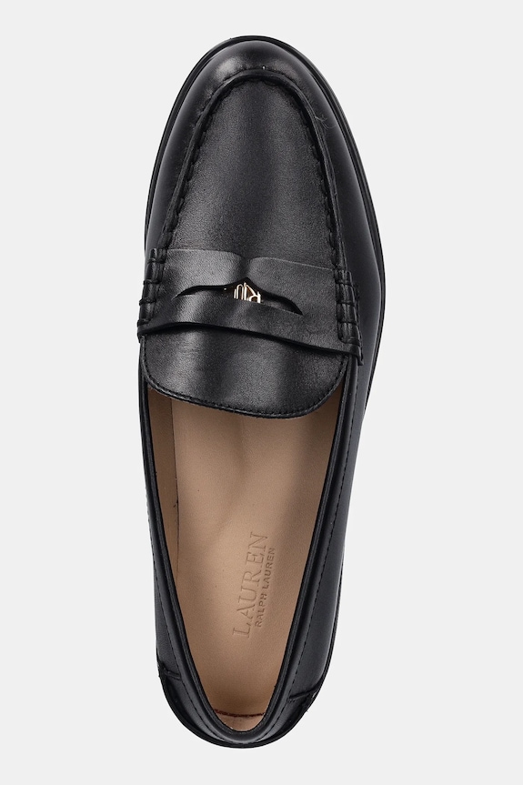 Δερμάτινα μοκασίνια Lauren Ralph Lauren Marli μαύρο 802967752001.001