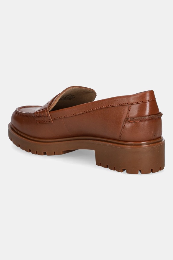 Boty Kožené mokasíny Lauren Ralph Lauren Marli 802967752002.200 hnědá