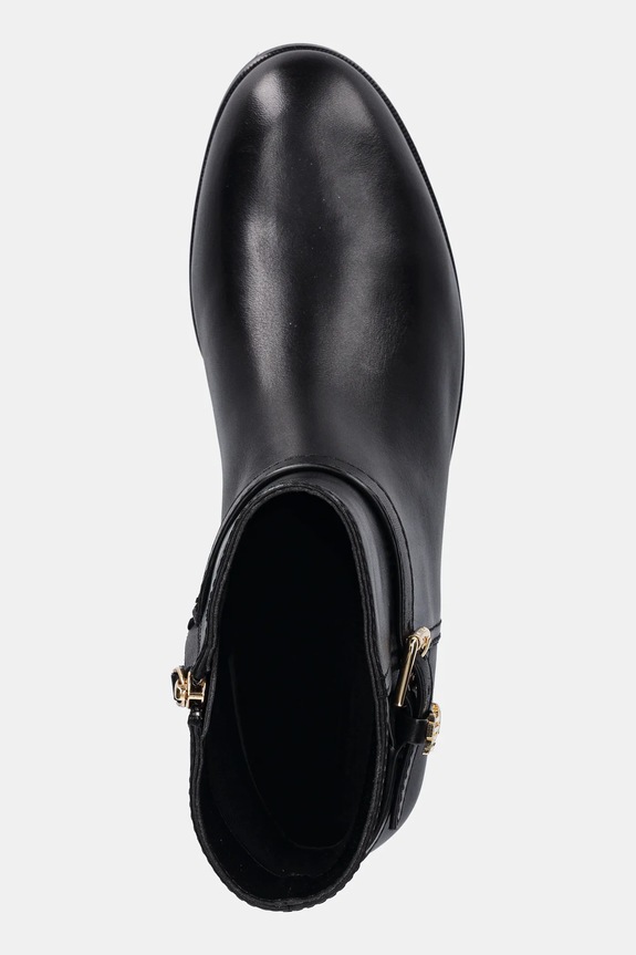 Kožne gležnjače Lauren Ralph Lauren Brooke Bt 2 crna 802967768001.001