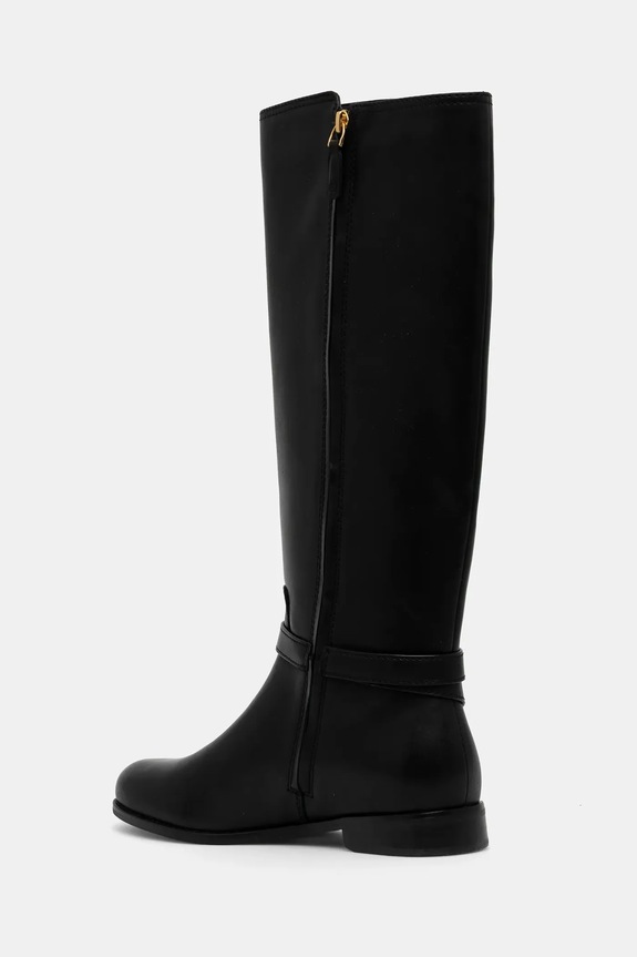 Boty Kožené kozačky Lauren Ralph Lauren Brooke Tll 2 802967769001.001 černá