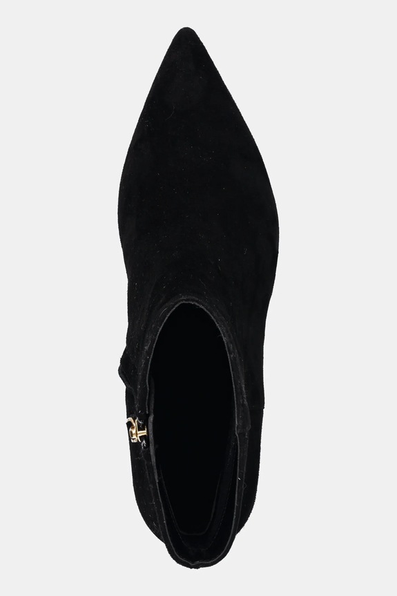 Lauren Ralph Lauren stivaletti alla caviglia in camoscio Mckay Bt Hl nero 802967779001.001