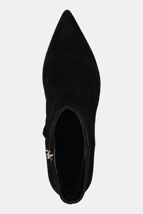 Lauren Ralph Lauren stivaletti alla caviglia in camoscio Mckay Bt Hl nero 802967779001.001