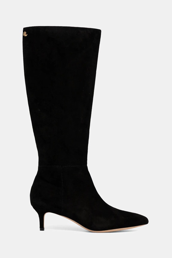 Замшевые сапоги Lauren Ralph Lauren Mckay Tl Hl 802967811002.001 чёрный AW25