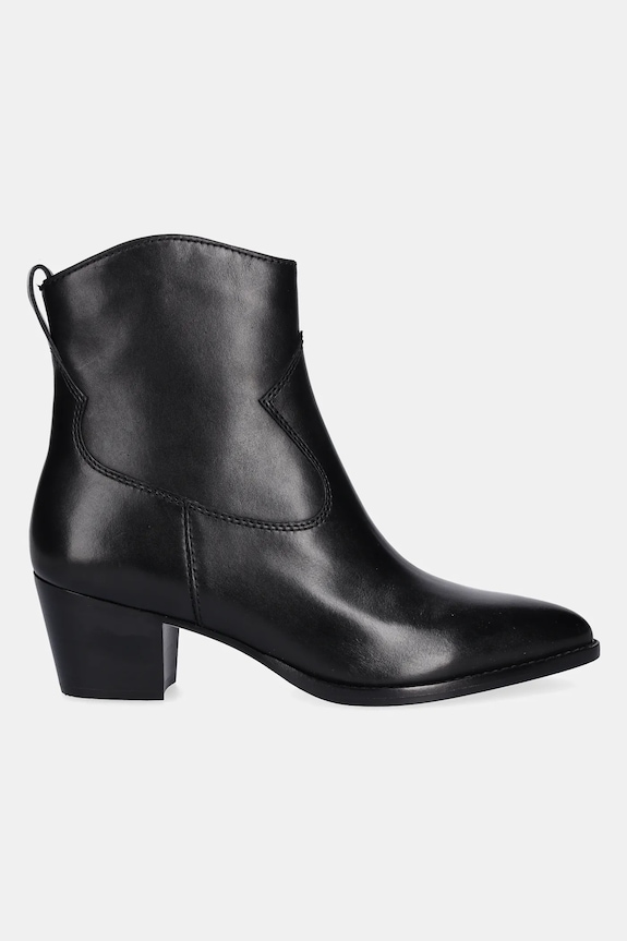 Kožené členkové topánky Lauren Ralph Lauren Harpher 802967822001.001 čierna AW25