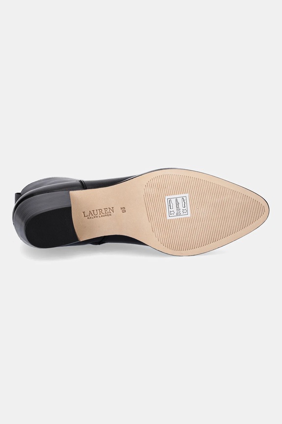 Kožené členkové topánky Lauren Ralph Lauren Harpher 802967822001.001 čierna