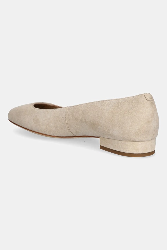 Obutev Balerinke iz semiša Lauren Ralph Lauren Emellie Bllt 802974358001.101 bež