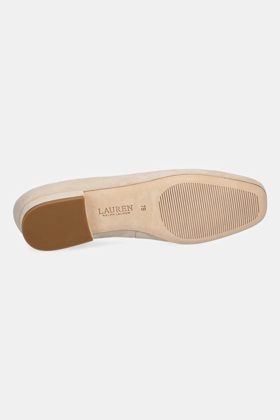Balerinke iz semiša Lauren Ralph Lauren Emellie Bllt 802974358001.101 bež