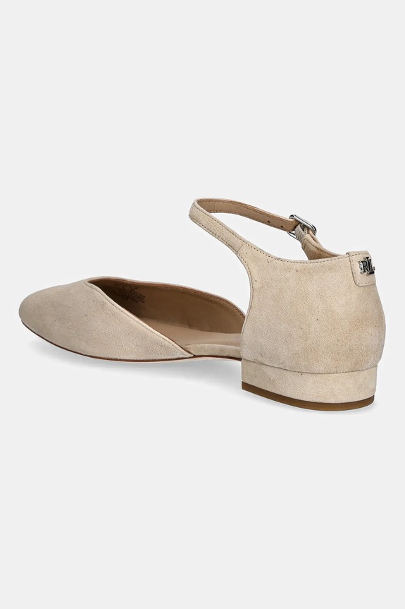 Обувь Замшевые балетки Lauren Ralph Lauren Emellie Mj 802974359001.101 бежевый