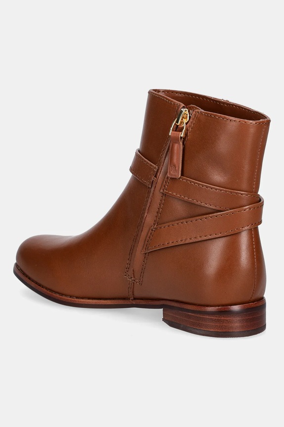 Obuća Kožne gležnjače Lauren Ralph Lauren Brooke Bt 2 802974382001.200 smeđa