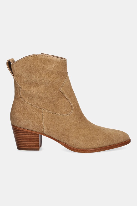 Semišové topánky Lauren Ralph Lauren Harpher 802974389001.260 hnedá AW25