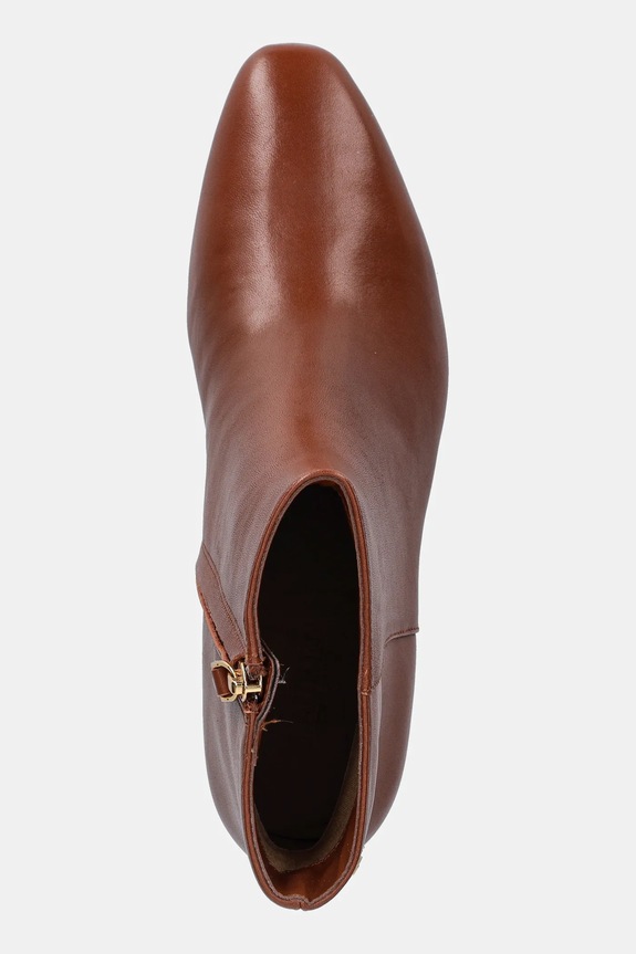 Lauren Ralph Lauren stivaletti alla caviglia in pelle Demi marrone 802974503001.200