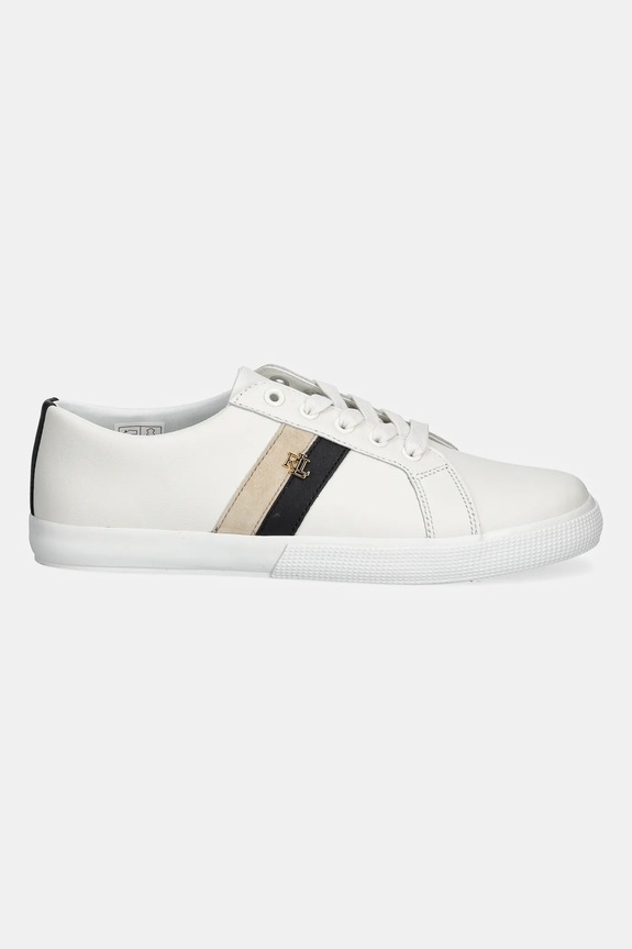 Kožené tenisky Lauren Ralph Lauren Janson II 802979187001.100 bílá AW25