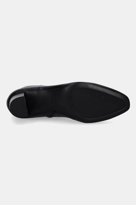 Lauren Ralph Lauren cizme de piele Demi 802967842001.001 negru
