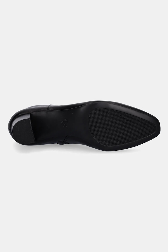 Lauren Ralph Lauren cizme de piele Demi 802967842001.001 negru