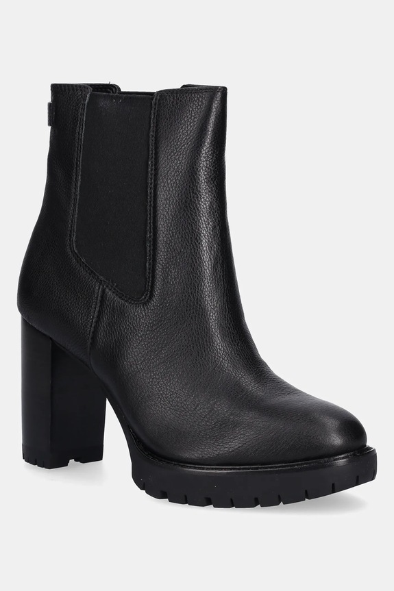 Lauren Ralph Lauren ghete chelsea de piele Layne peste 8 cm negru 802974391001.001