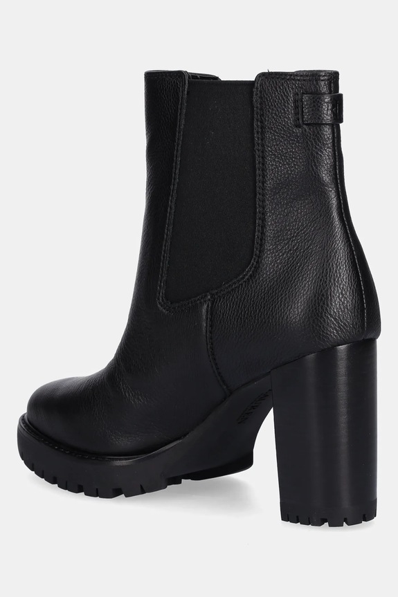 Încălțăminte Lauren Ralph Lauren ghete chelsea de piele Layne 802974391001.001 negru