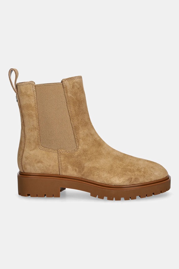 Lauren Ralph Lauren magasszárú cipő velúrból Allyson 802974477001.260 barna AW25