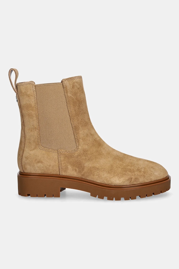 Lauren Ralph Lauren magasszárú cipő velúrból Allyson 802974477001.260 barna AW25