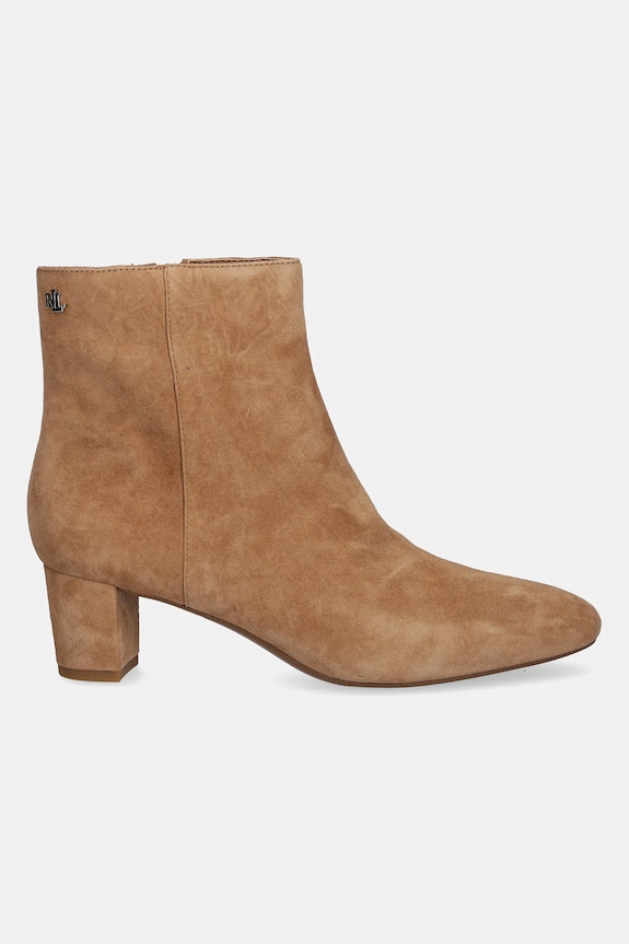 Lauren Ralph Lauren cizme din piele întoarsă Demi 802974504001.260 bej AW25