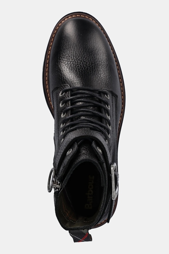 Kožené členkové topánky Barbour Heidi čierna LFO0637BK51